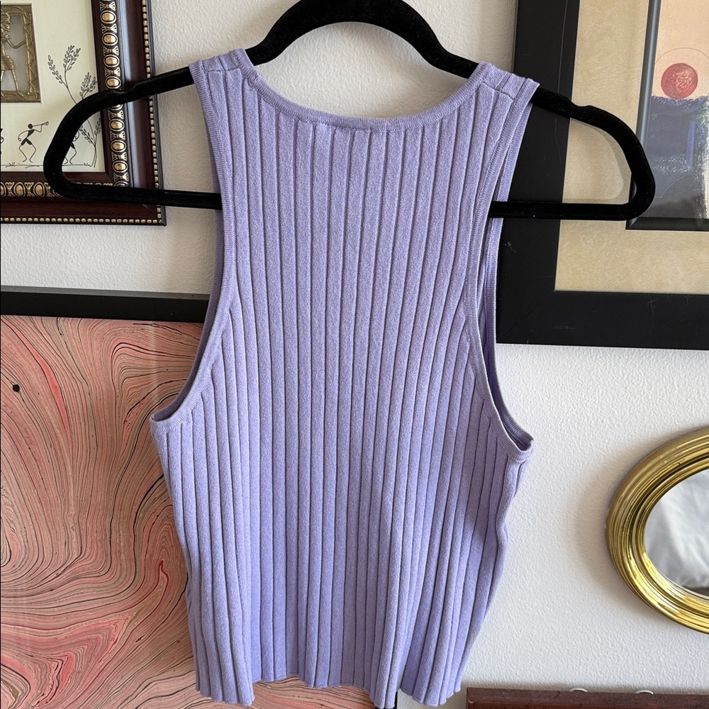 H&M Lavender Ribbed Tank - Picture 4 of 4